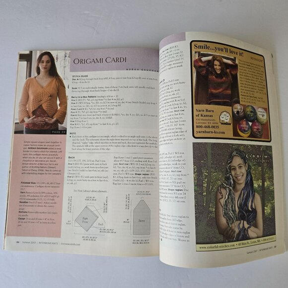 Interweave Knits Summer 2007 Magazine Featuring Knitting Patterns For Women & Ch - Picture 15 of 16